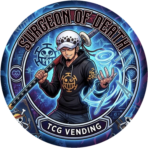 Surgeon of Death TCG Vending logo — Trafalgar Law emblem